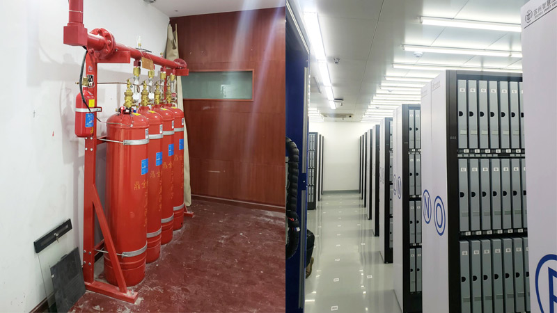 智慧檔案室七氟丙烷氣體滅火系統(tǒng)
