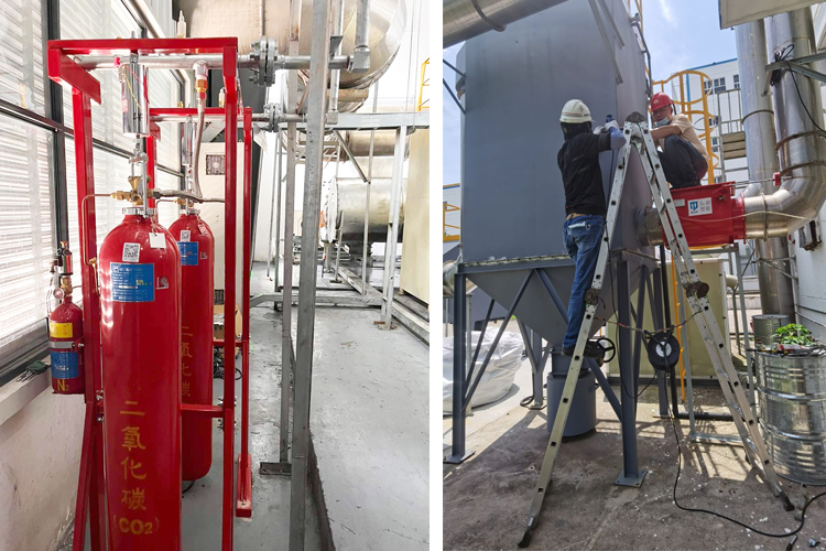 除塵器滅火裝置3