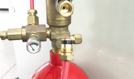 探火管式滅火裝置承插方式