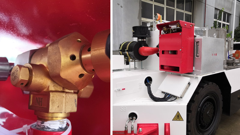 煤礦井下防爆無軌膠輪車自動滅火裝置1